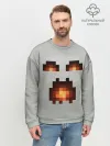 Мужской свитшот базовый / МАЙНКРАФТ, ГАСТ ОГНЕННЫЙ