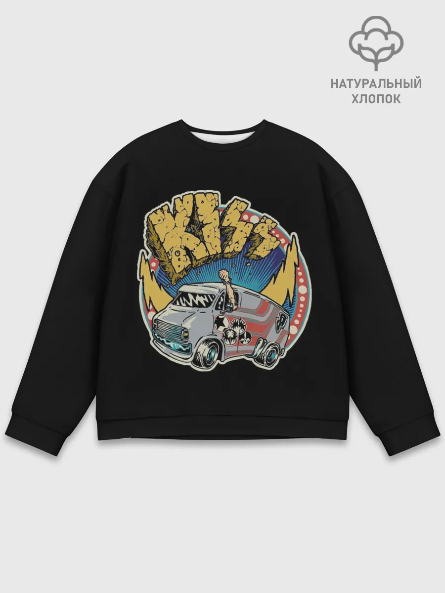 Мужской свитшот базовый / Едем на Кисс