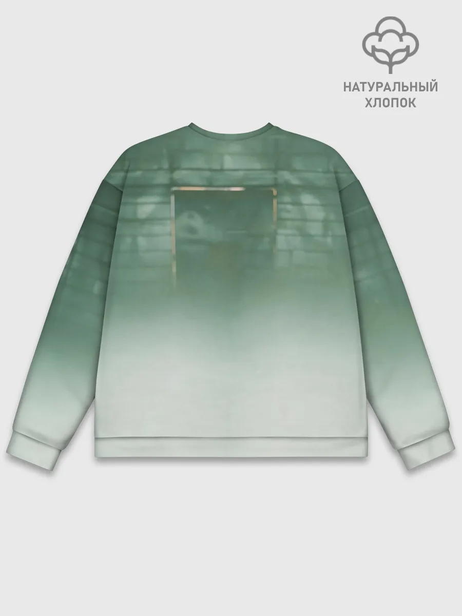 Мужской свитшот базовый / Хаски в комнате