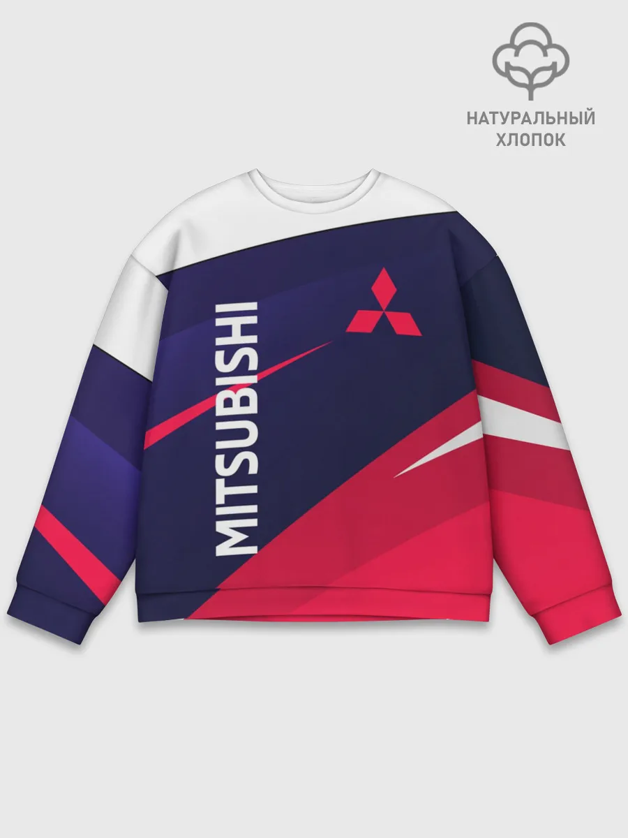 Мужской свитшот базовый / MITSUBISHI ТРИКОЛОР