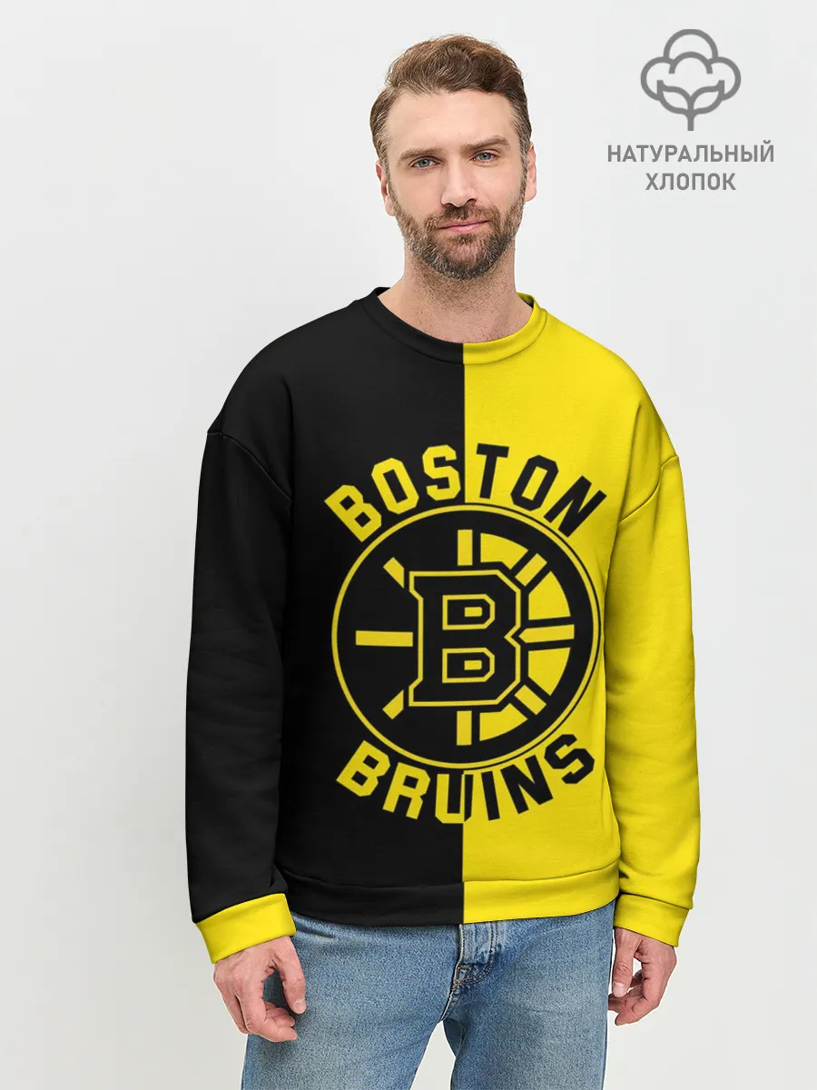 Мужской свитшот базовый / Boston Bruins, Бостон Брюинз