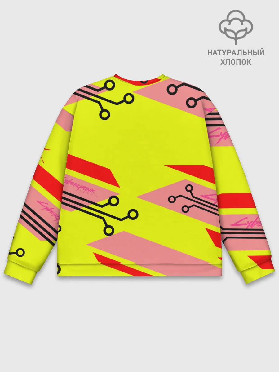 Мужской свитшот базовый / Cyberpunk 2077 Киберматрица.