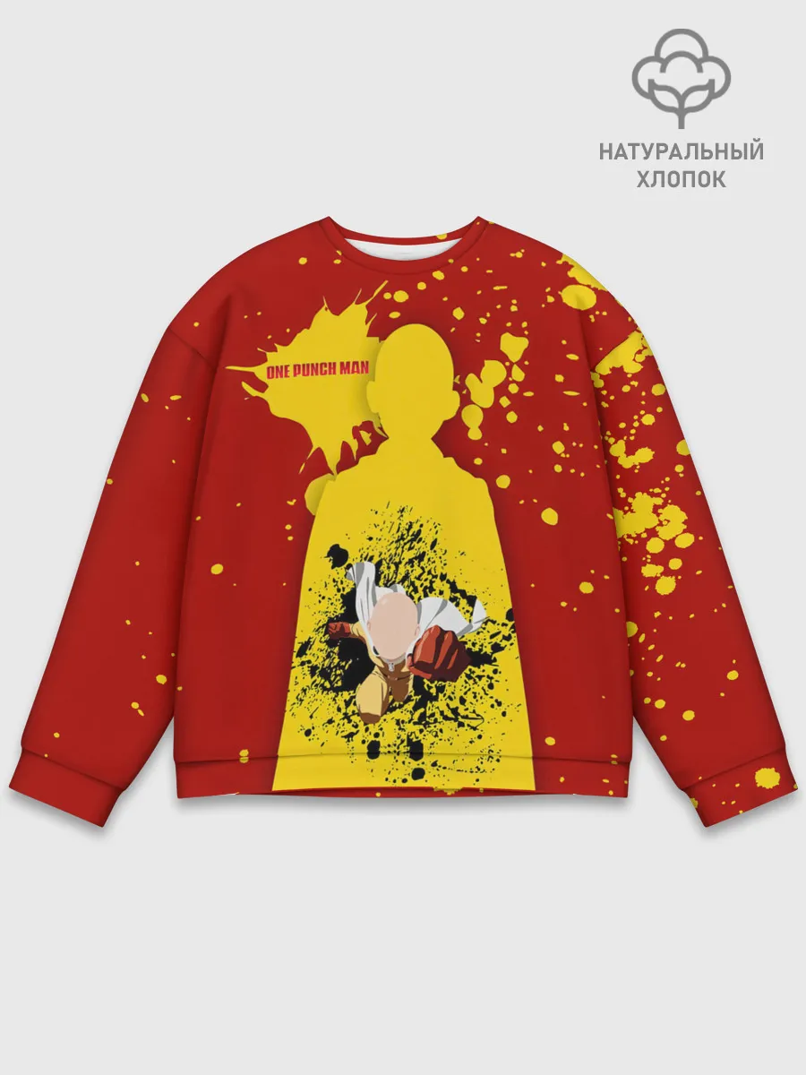 Мужской свитшот базовый / Прорыв Сайтамы One Punch-Man