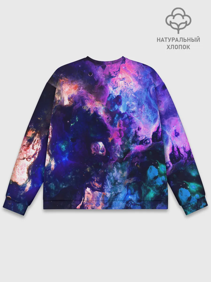 Мужской свитшот базовый / НЕОНОВЫЕ КОСМОС / NEON SPACE