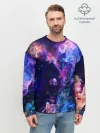 Мужской свитшот базовый / НЕОНОВЫЕ КОСМОС / NEON SPACE