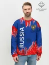 Мужской свитшот базовый / Патриот России. Я Русский!