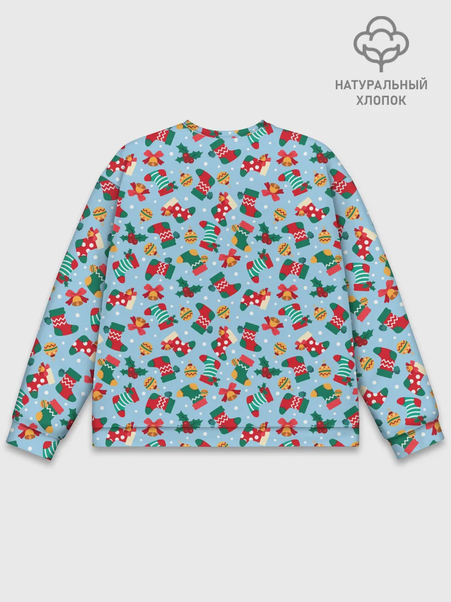 Мужской свитшот базовый / Christmas Background