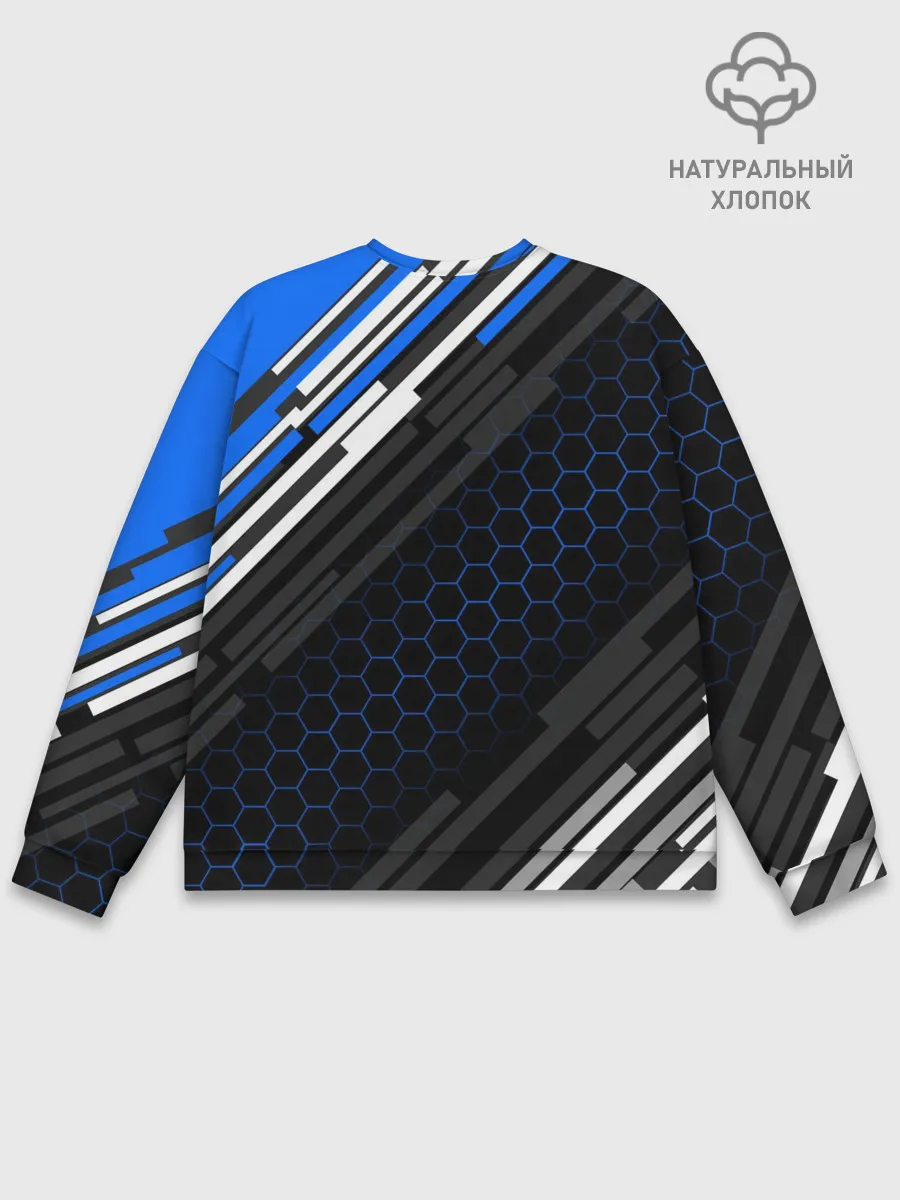 Мужской свитшот базовый / TOYOTA SPORT / ЛИНИИ / LINES