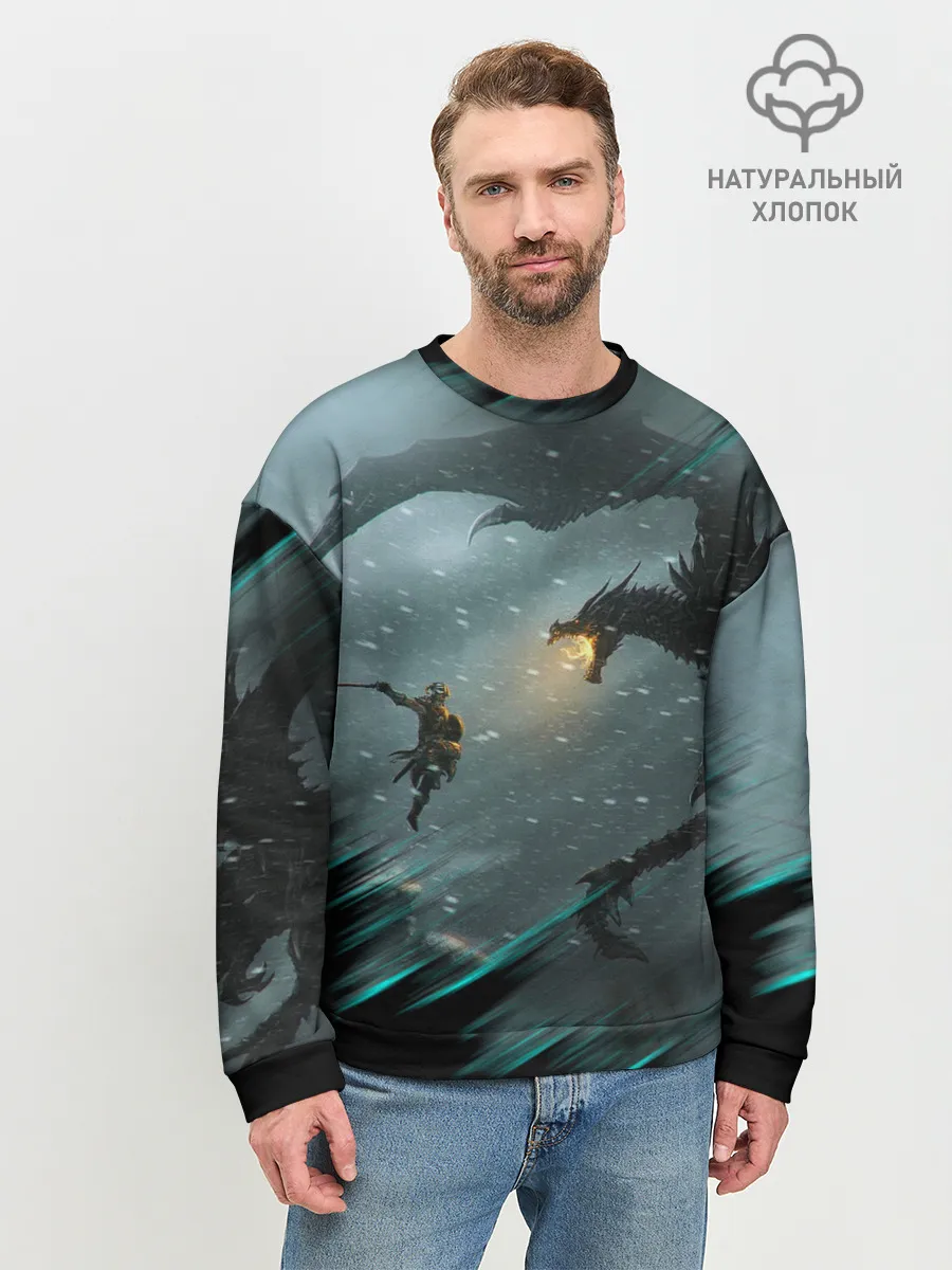 Мужской свитшот базовый / TES FUS RO DAH | DRAGON