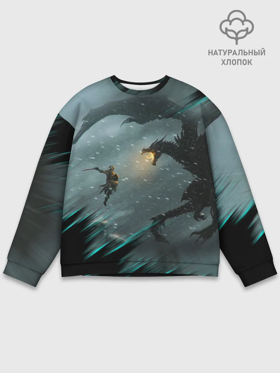 Мужской свитшот базовый / TES FUS RO DAH | DRAGON