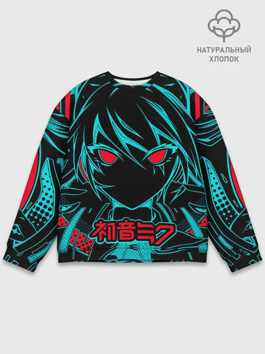 Мужской свитшот базовый / Мику Хацунэ / Hatsune Miku