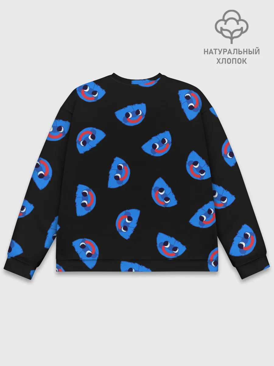 Мужской свитшот базовый / Poppy Playtime - Huggy Wuggy