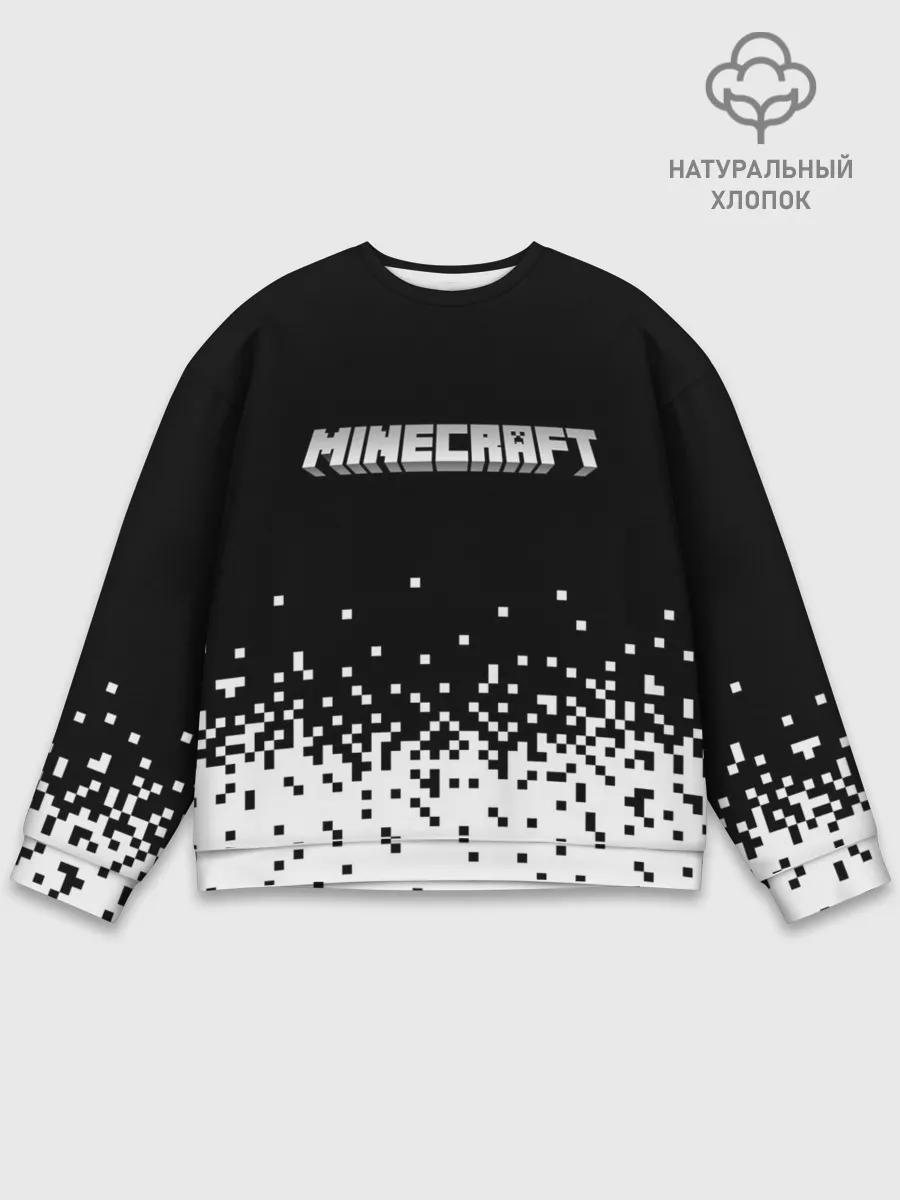 Мужской свитшот базовый / Minecraft | Майнкрафт | логотип