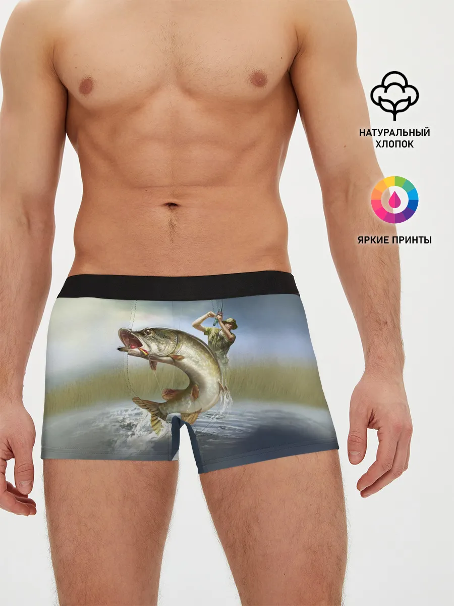 Мужские трусы боксеры / Щука