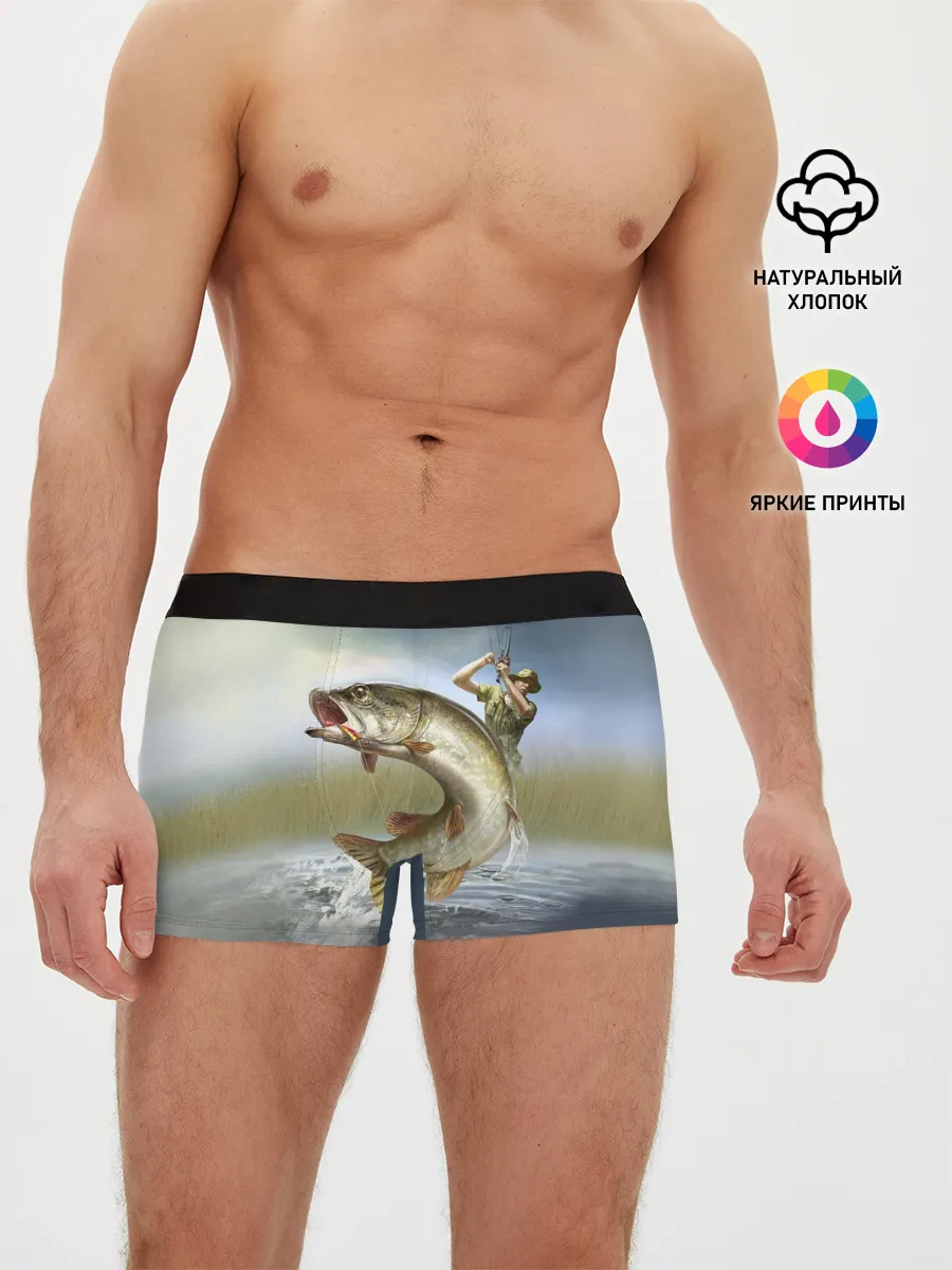 Мужские трусы боксеры / Щука