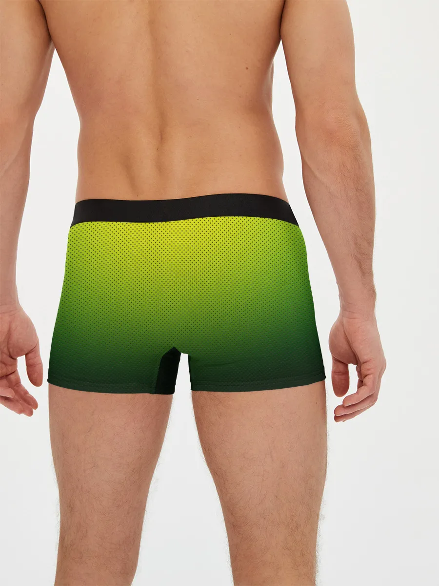 Мужские трусы боксеры / Зелёная текстура