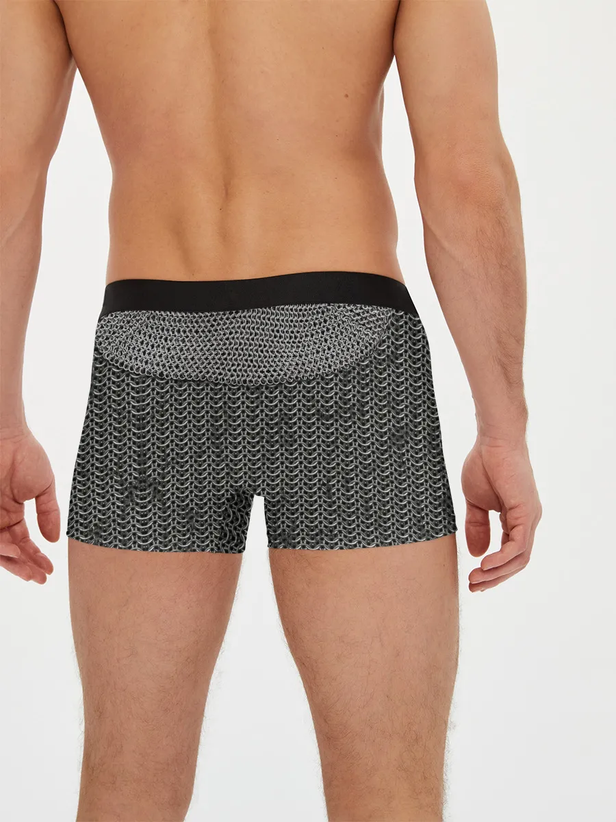 Мужские трусы боксеры / Кольчуга с горловиной