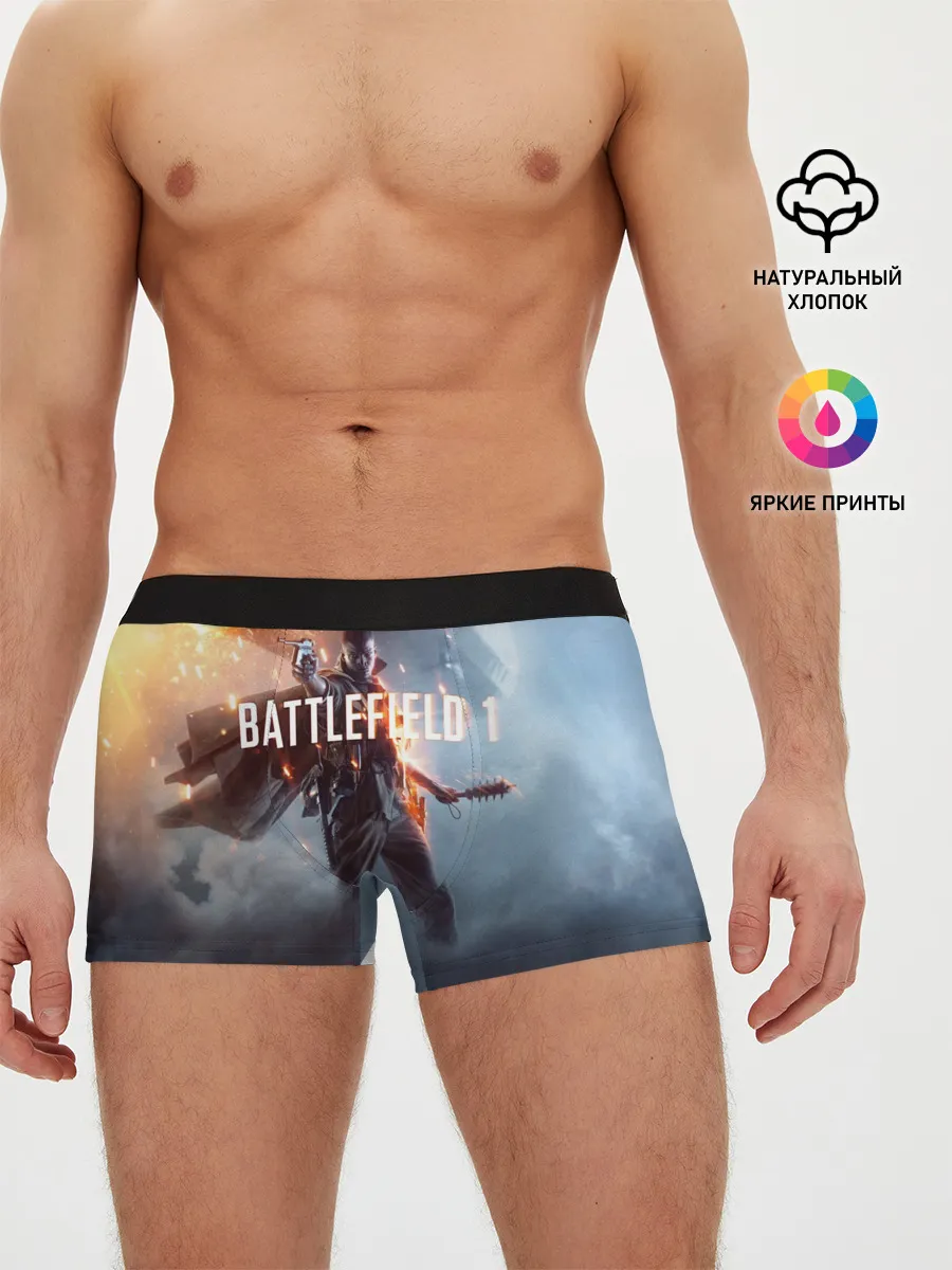 Мужские трусы боксеры / Battlefield 1 | Под дирижаблем