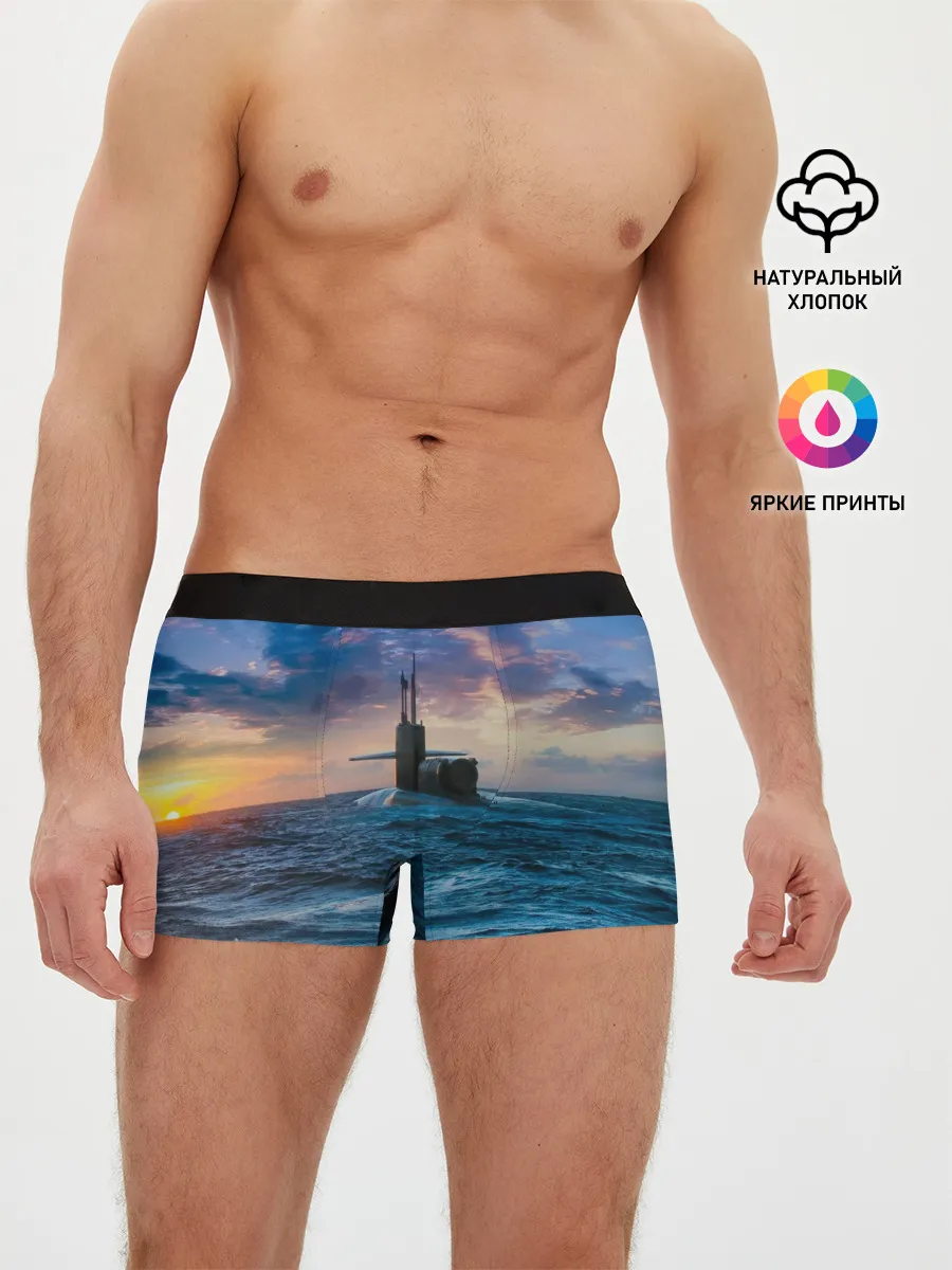 Мужские трусы боксеры / Подводная лодка