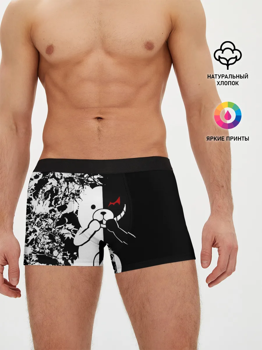 Мужские трусы боксеры / MONOKUMA держит руки