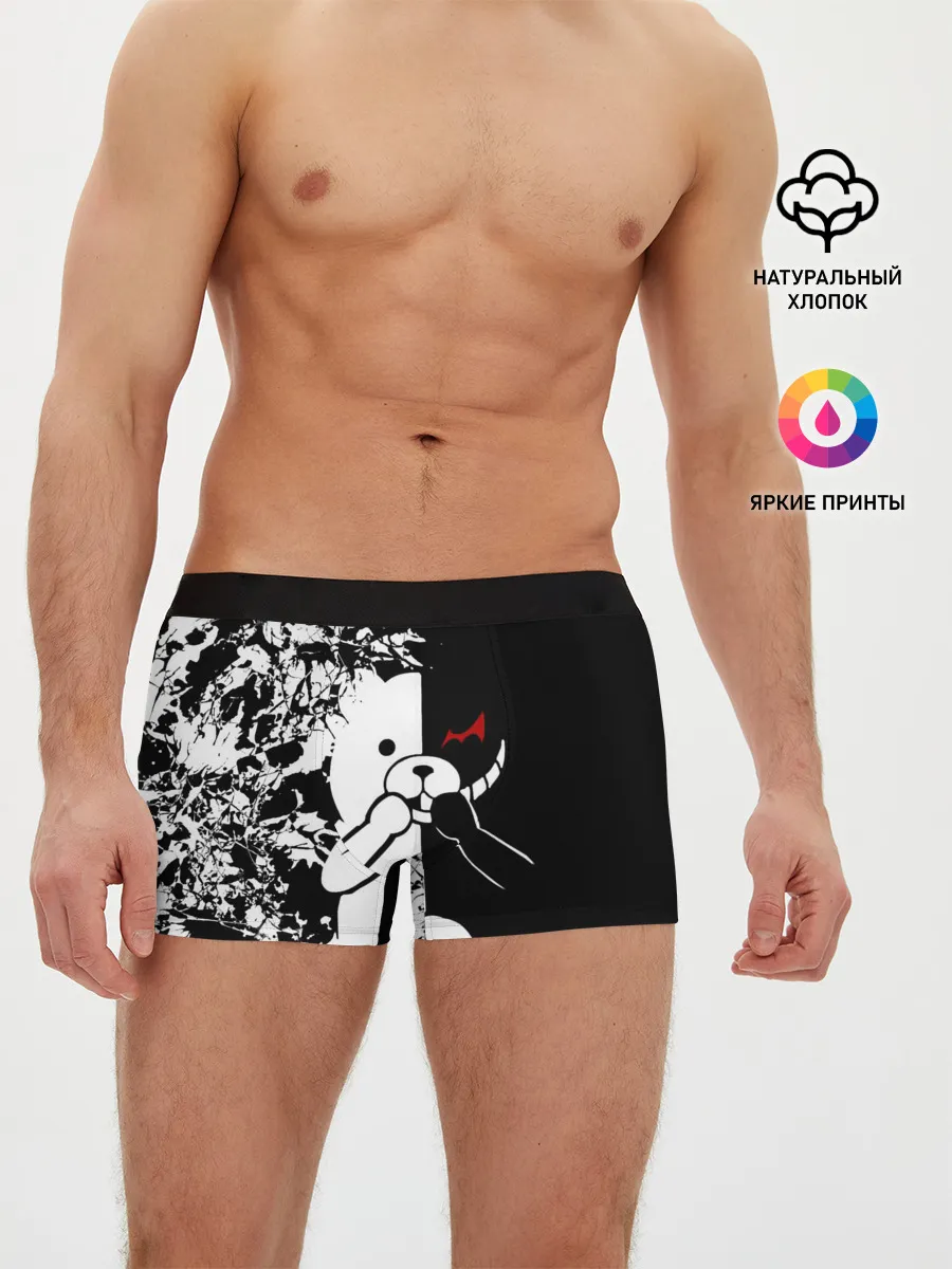 Мужские трусы боксеры / MONOKUMA держит руки