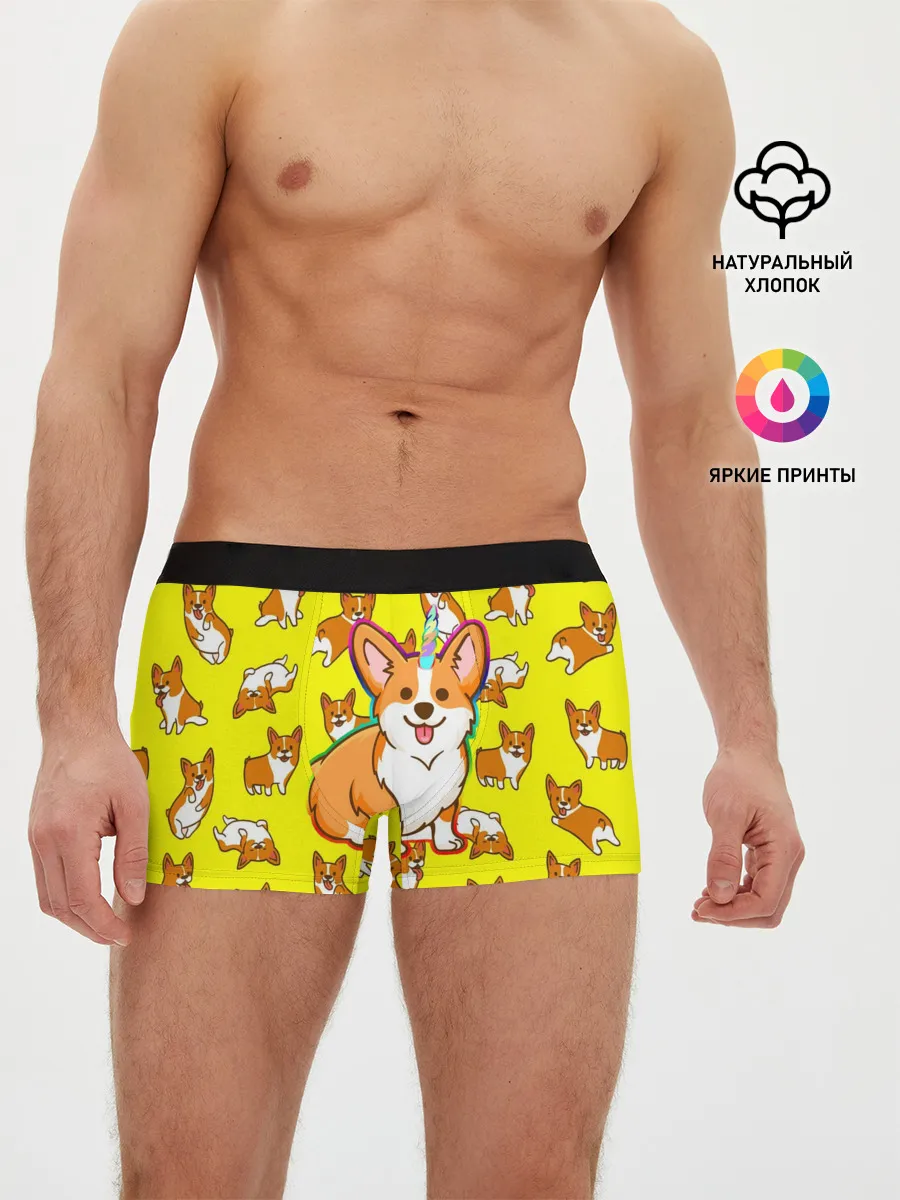 Мужские трусы боксеры / Corgi