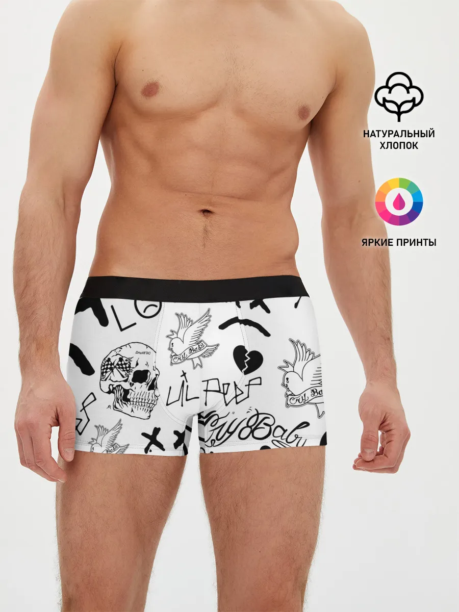 Мужские трусы боксеры / Lil Peep