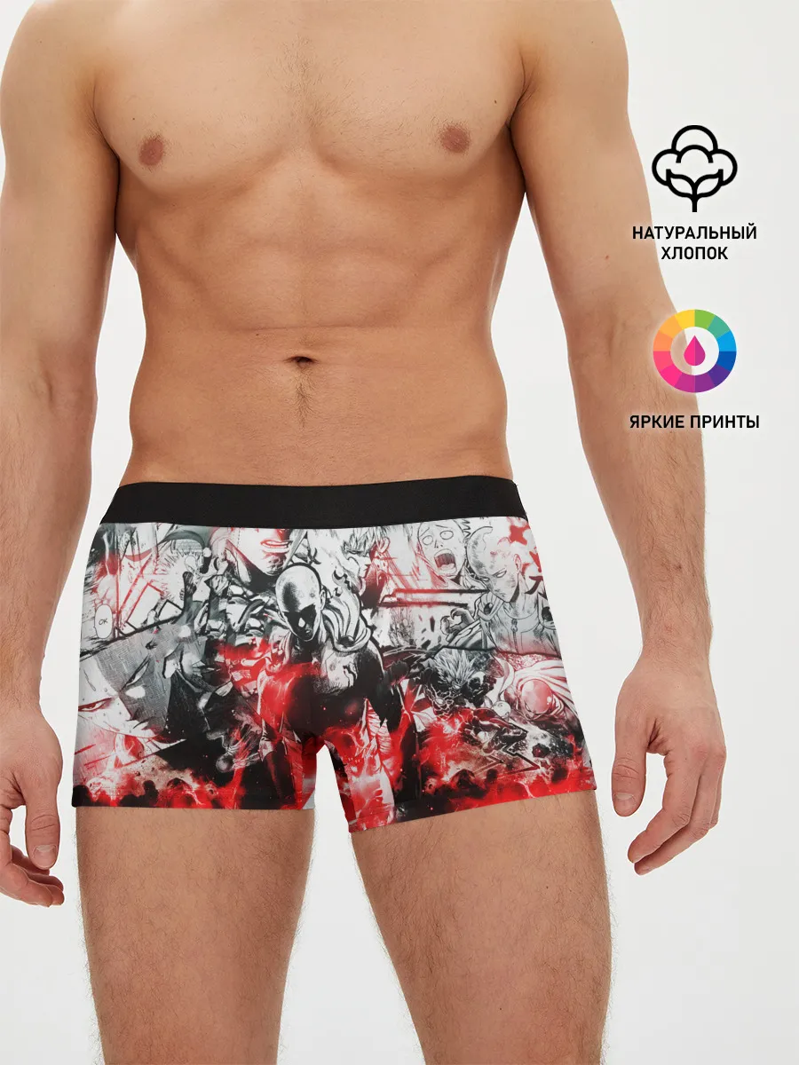 Мужские трусы боксеры / One-Punch Man Collage