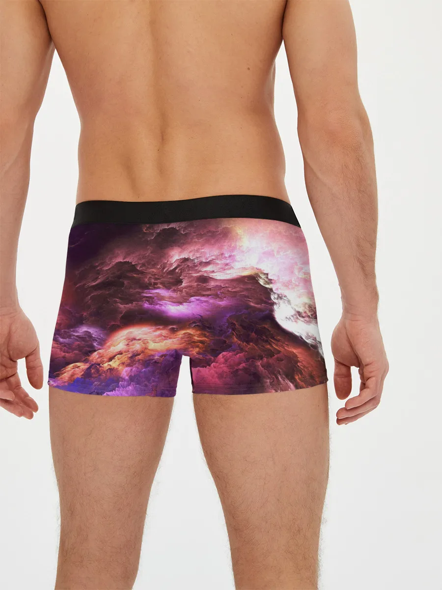Мужские трусы боксеры / закат абстракция