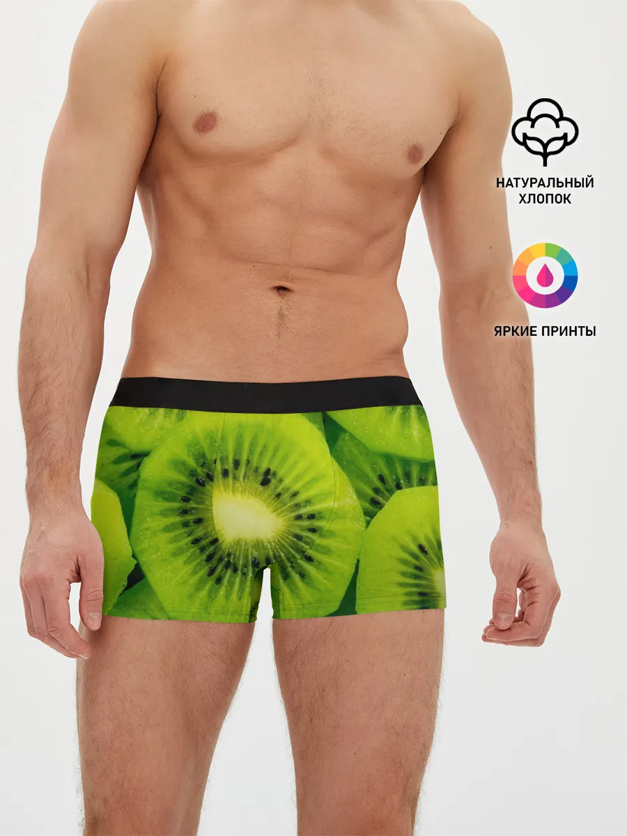 Мужские трусы боксеры / Зеленый киви