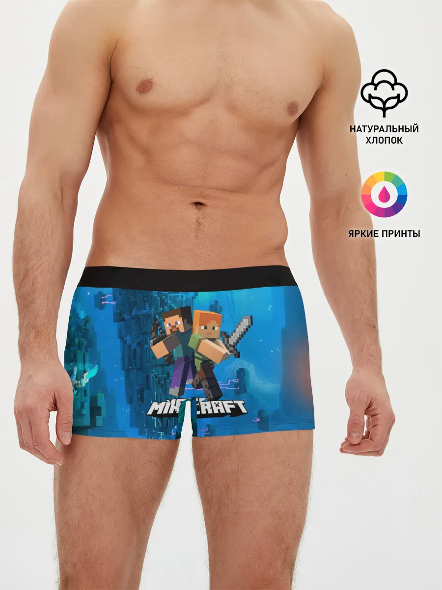 Мужские трусы боксеры / Minecraft / Майнкрафт
