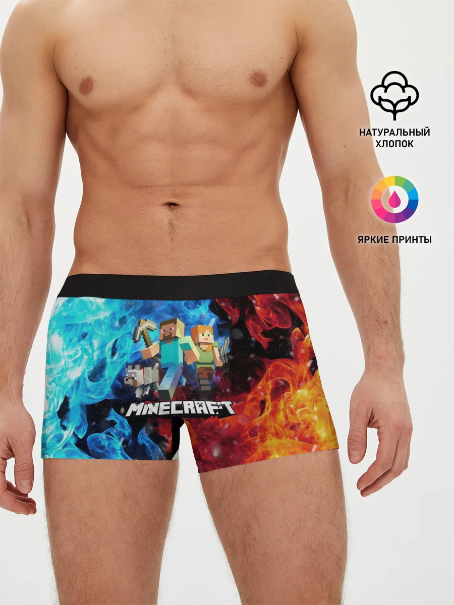 Мужские трусы боксеры / Minecraft / Майнкрафт