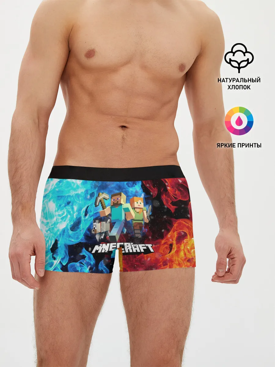 Мужские трусы боксеры / Minecraft / Майнкрафт
