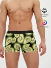 Мужские трусы боксеры / Avocado background
