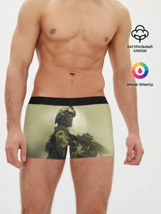 Мужские трусы боксеры / Военный