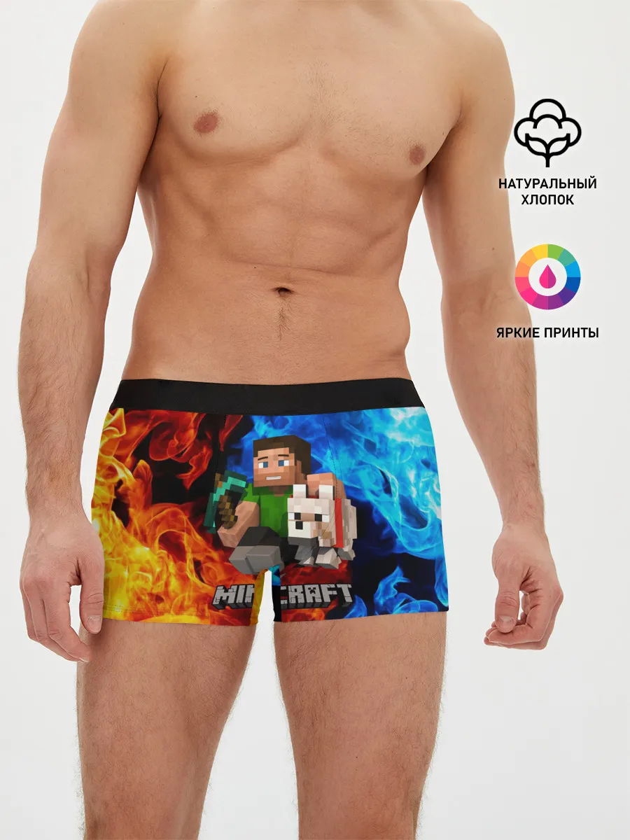 Мужские трусы боксеры / MINECRAFT