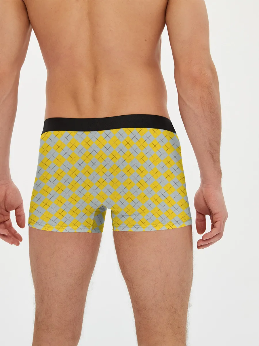 Мужские трусы боксеры / Coat of Hufflepuff