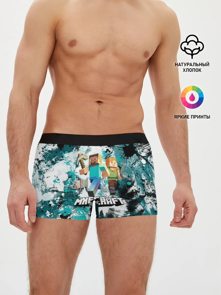 Мужские трусы боксеры / Minecraft / Майнкрафт