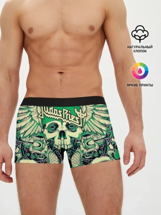 Мужские трусы боксеры / JUDAS PRIEST | ДЖУДАС ПРИСТ