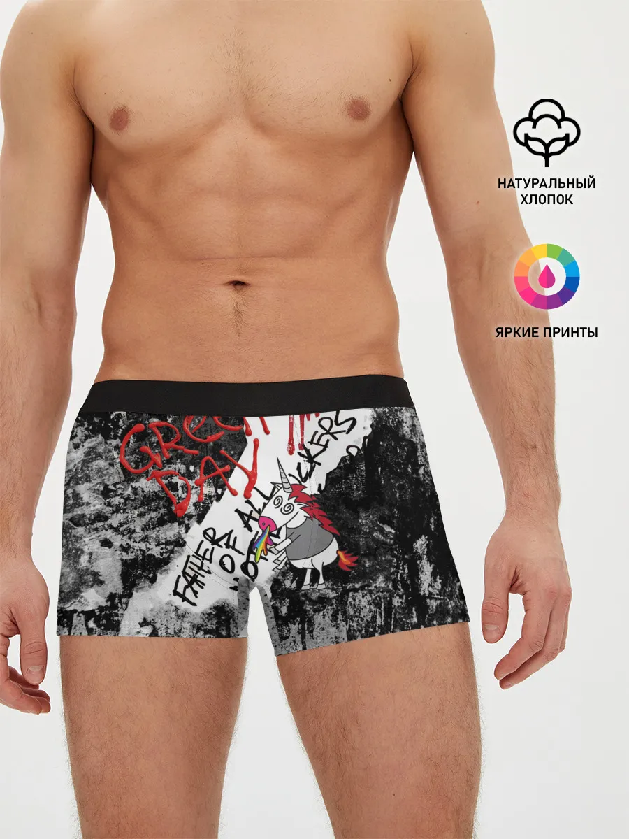 Мужские трусы боксеры / Green Day - Father of All MF
