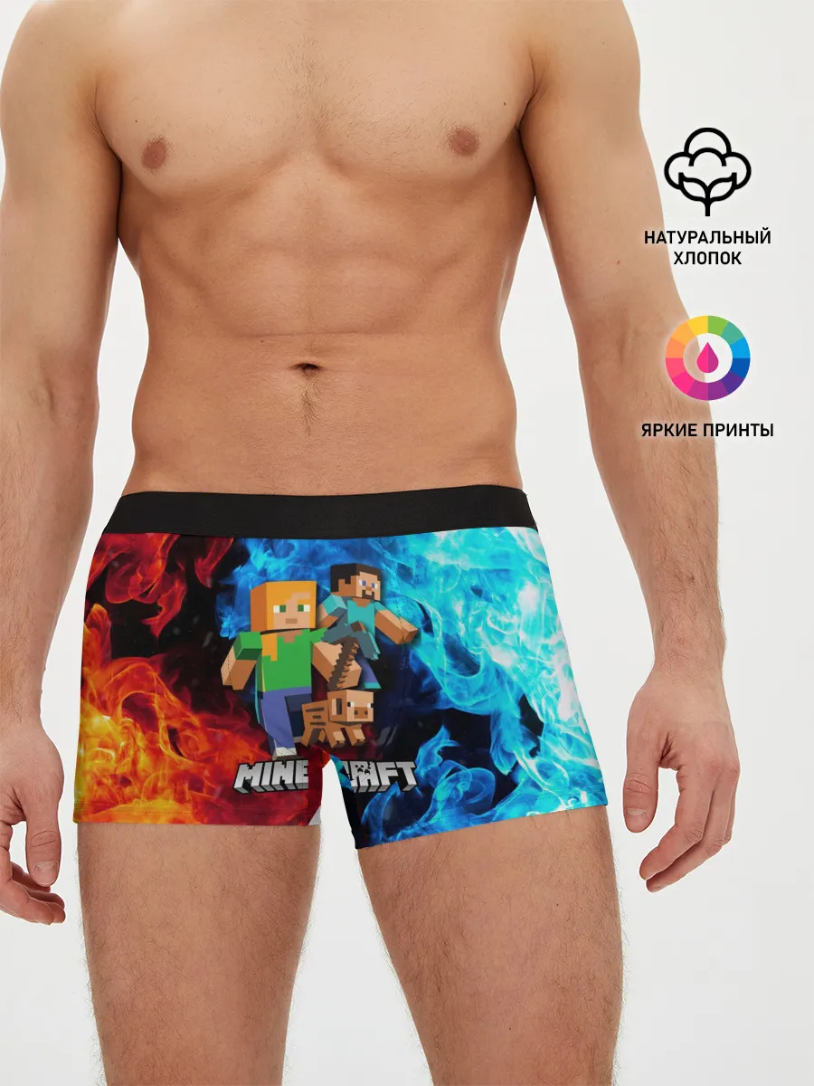 Мужские трусы боксеры / Minecraft / Майнкрафт
