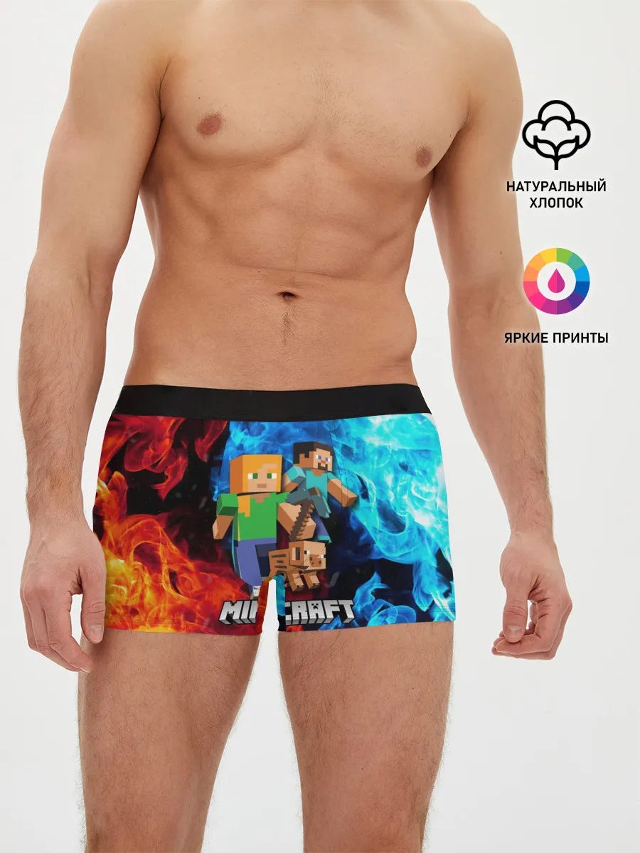 Мужские трусы боксеры / Minecraft / Майнкрафт