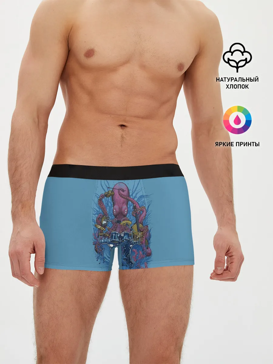 Мужские трусы боксеры / Осьминог барабанщик