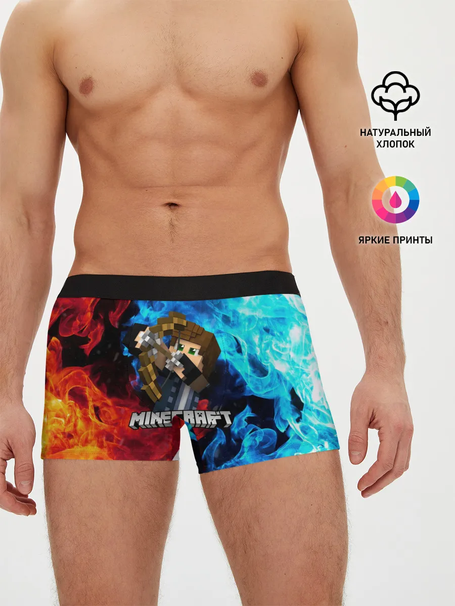 Мужские трусы боксеры / Minecraft / Майнкрафт