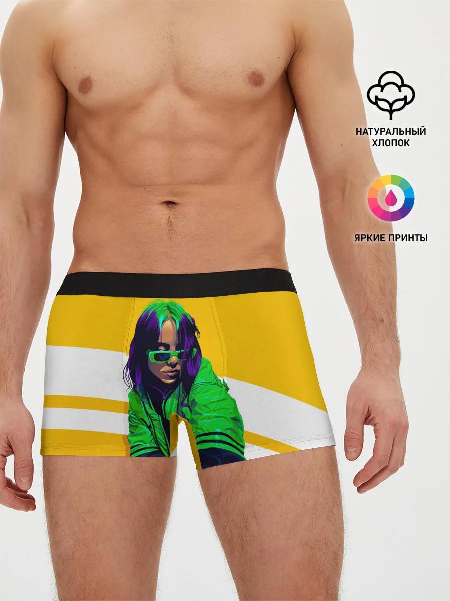 Мужские трусы боксеры / Green Eilish