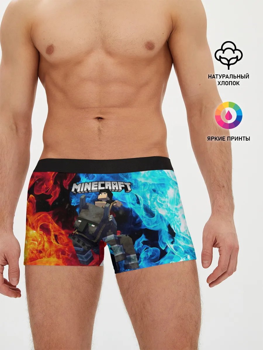 Мужские трусы боксеры / Minecraft / Майнкрафт