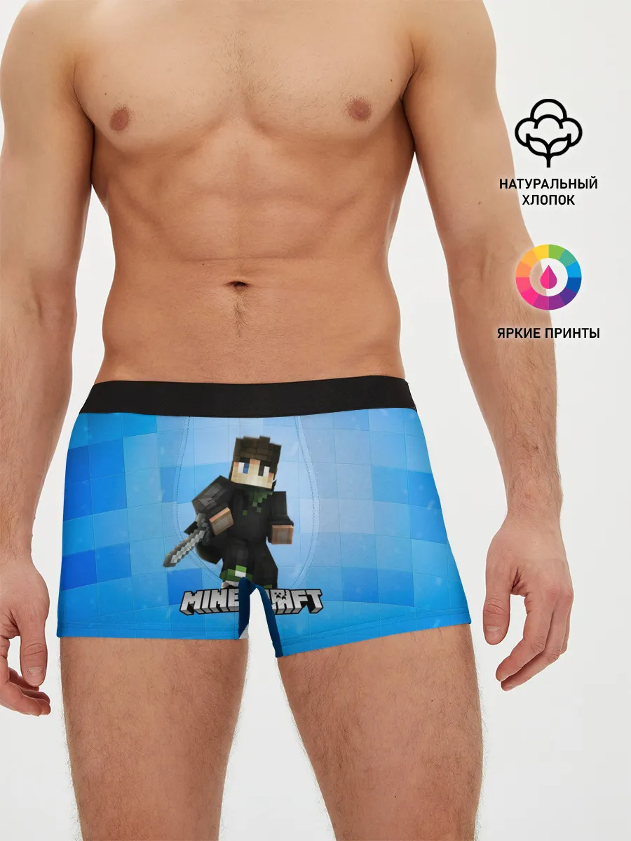 Мужские трусы боксеры / Minecraft / Майнкрафт
