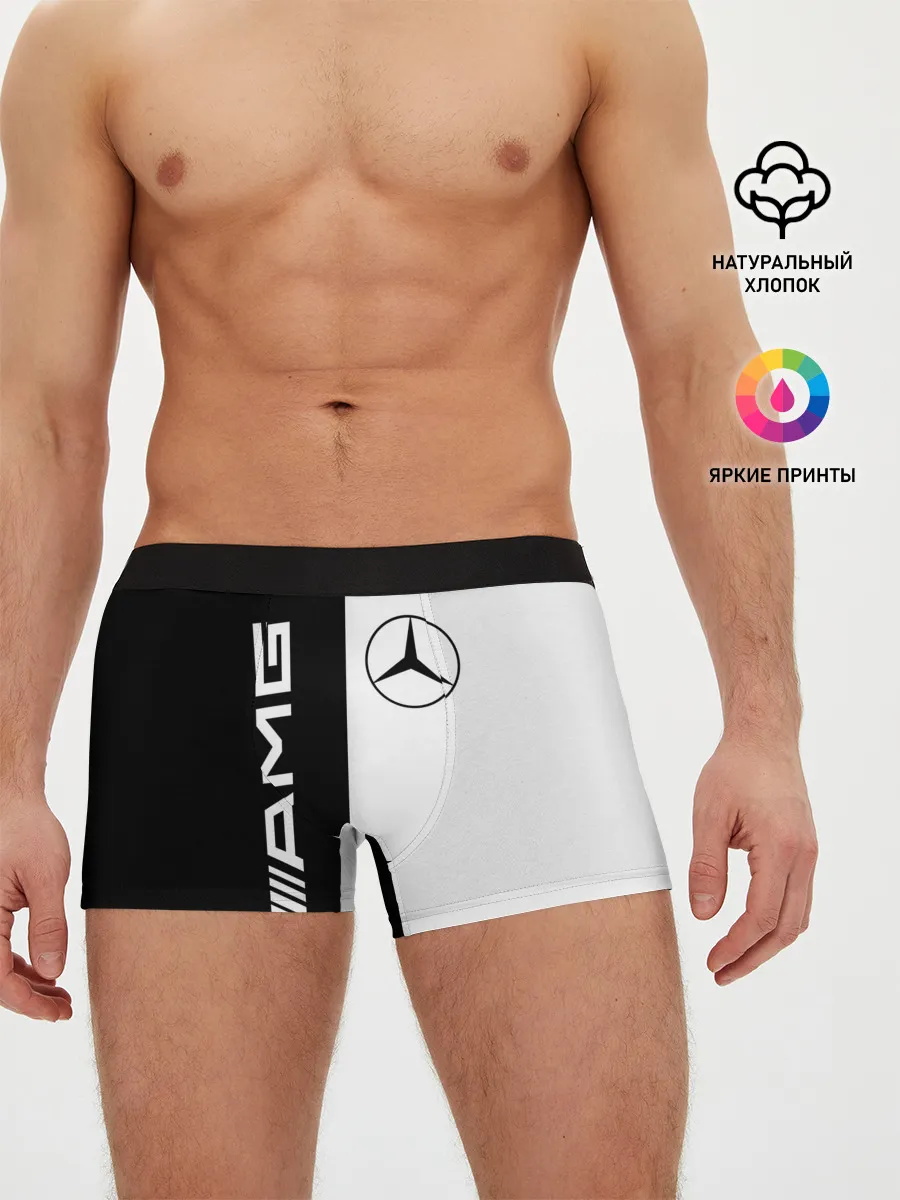 Мужские трусы боксеры / MERCEDES AMG | МЕРСЕДЕС