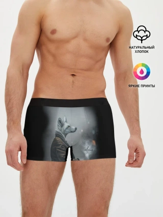 Мужские трусы боксеры / Одинокий волк