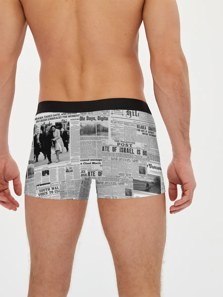 Мужские трусы боксеры / Газета Newspaper